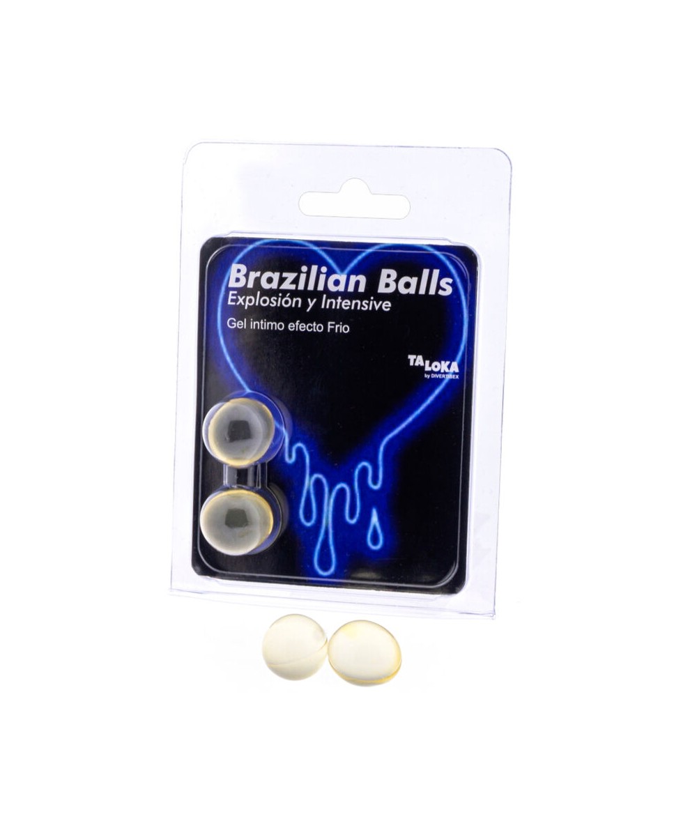 TALOKA - BRAZILIAN BALLS GEL EXCITANTE EFECTO FRIO Y VIBRACIÓN 2 BOLAS