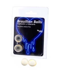 TALOKA - BRAZILIAN BALLS GEL EXCITANTE EFECTO FRIO Y VIBRACIÓN 2 BOLAS