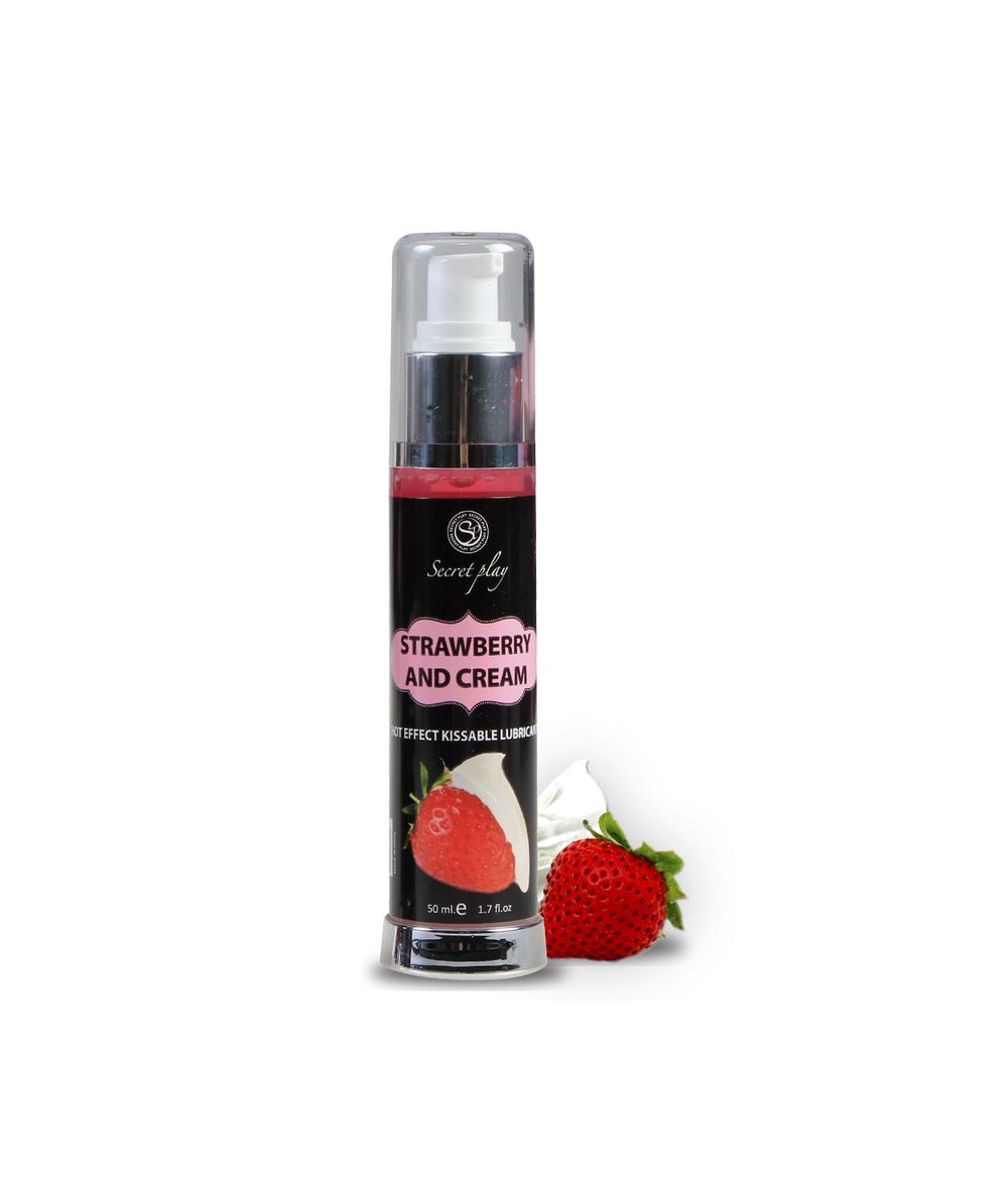 SECRETPLAY LUBRICANTE 2-1 EFECTO CALOR FRESA&NATA 50ML