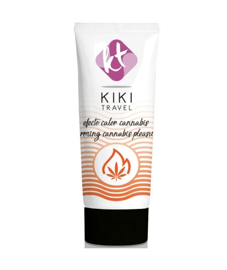 KIKÍ TRAVEL - GEL DESLIZANTE SABOR A CANNABIS EFECTO CALOR INTENSO 50 ML