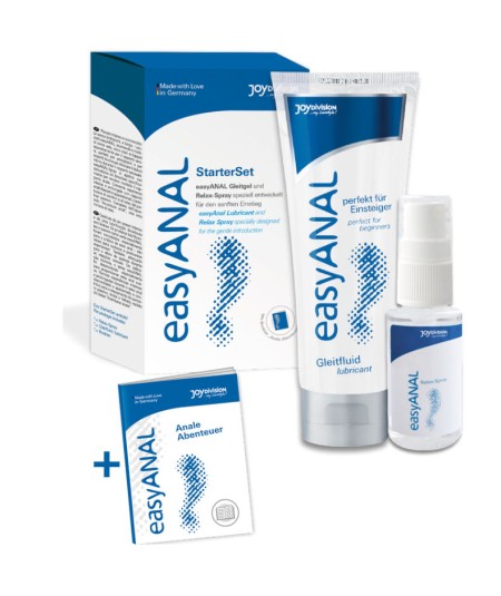 EASY ANAL STARTER SET LUBRICANTE + RELAJANTE ANAL