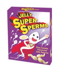 SPENCER & FLEETWOOD JELLY SUPER SPERM GOMINOLAS FORMA ESPERMA 120 GR