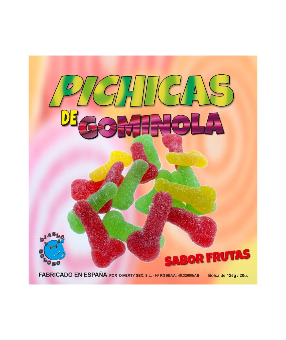 DIABLO PICANTE - PICHITAS DE GOMINOLA FRUTAS CON AZUCAR