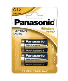 PANASONIC BRONZE PILA ALKALINA C LR14 BLISTER*2