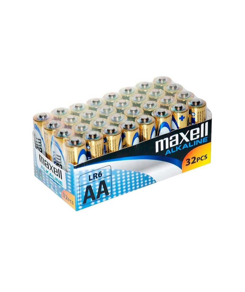 MAXELL PILA ALCALINA AA LR6 PACK*32 PILAS