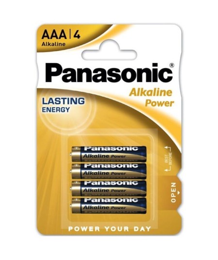 PANASONIC BRONZE PILA ALCALINA AAA LR03 BLISTER*4