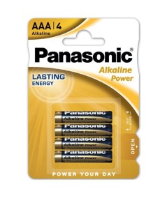 PANASONIC BRONZE PILA ALCALINA AAA LR03 BLISTER*4