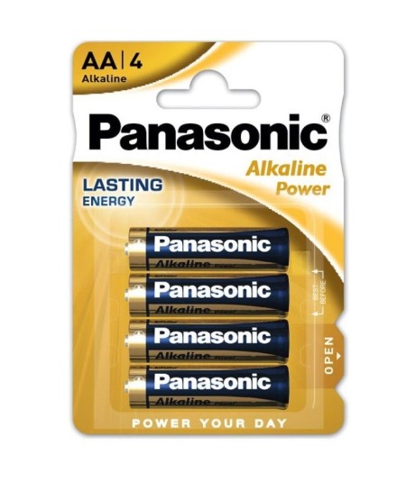 PANASONIC BRONZE PILA ALCALINA AA LR6 BLISTER*4