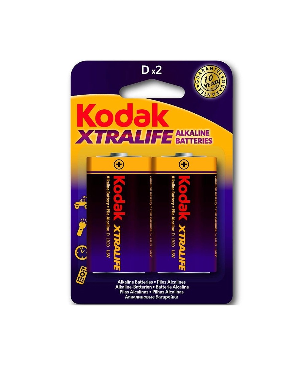 KODAK XTRALIFE PILAS ALCALINAS D LR20 1.5V