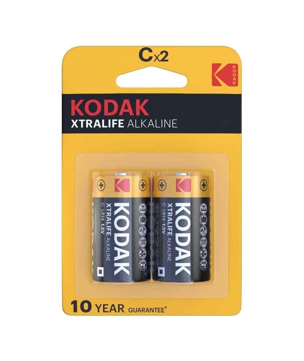 KODAK XTRALIFE PILAS ALCALINAS C X 2 UNDS