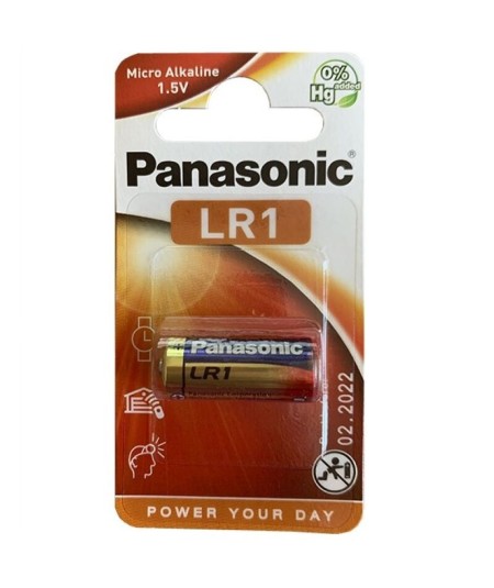 PANASONIC PILA ALCALINA LR1 1.5V BLISTER 1 UNIDAD