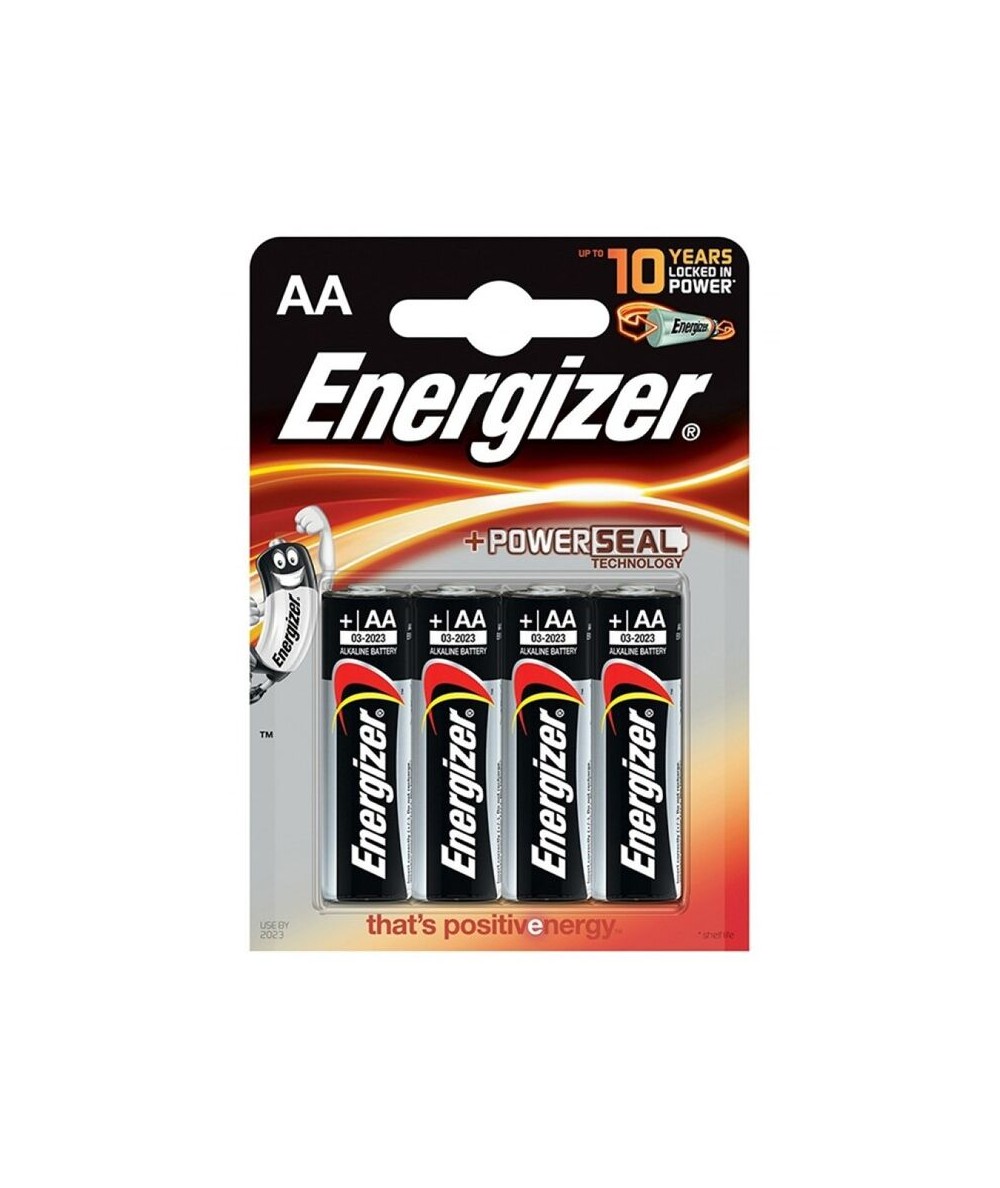 ENERGIZER ALKALINE POWER PILA ALCALINA AA LR6 BLISTER*4