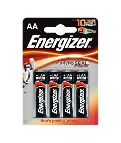 ENERGIZER ALKALINE POWER PILA ALCALINA AA LR6 BLISTER*4