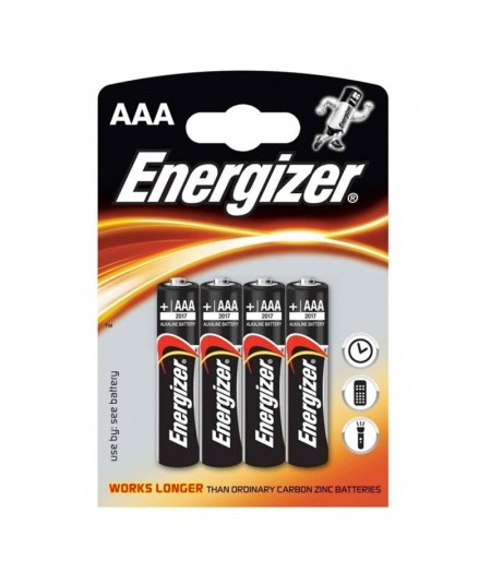 ENERGIZER ALKALINE POWER PILA ALCALINA AAA LR03 BLISTER*4