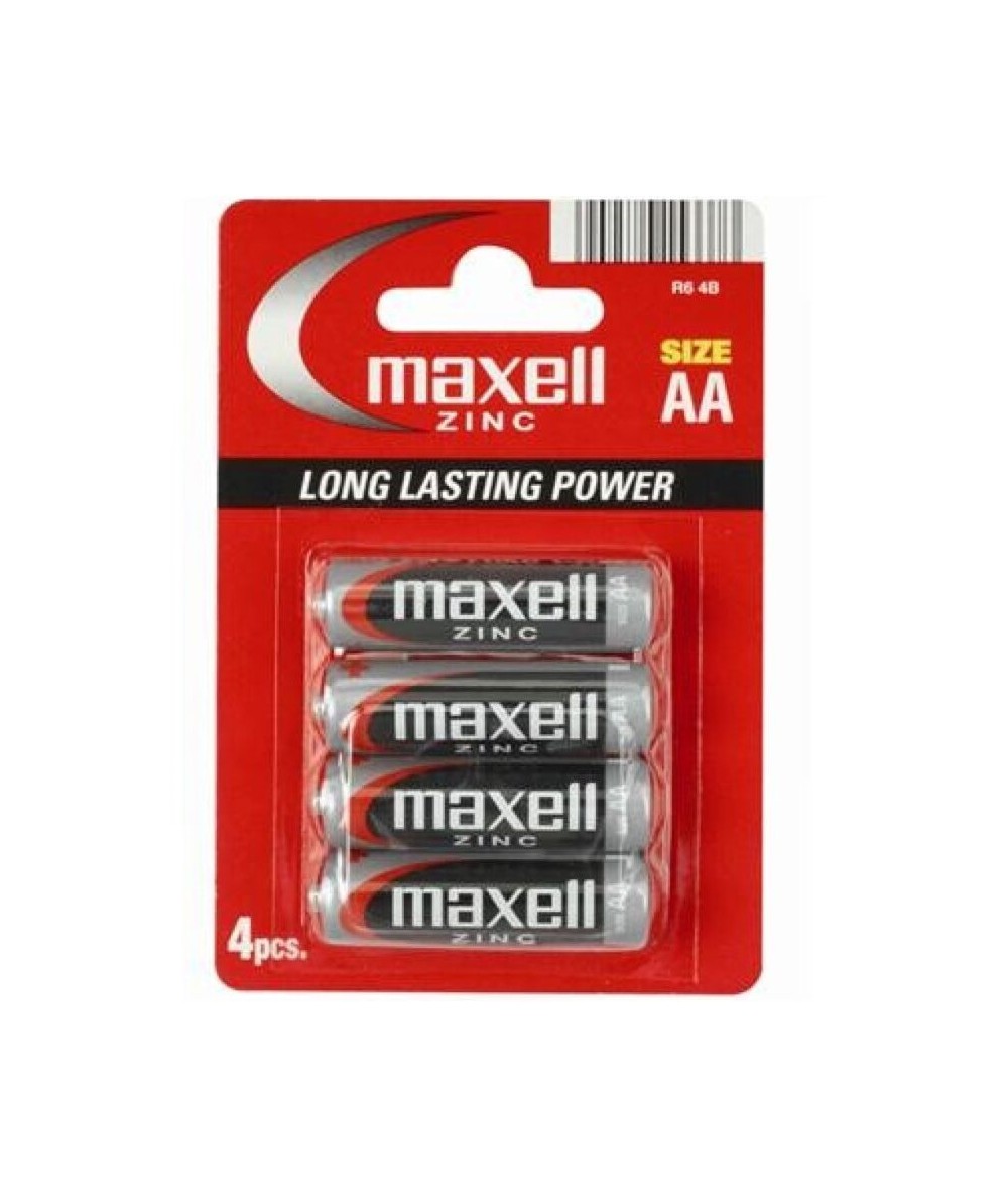 MAXELL PILA SALINA MANGANESO AA R6 BLISTER*4