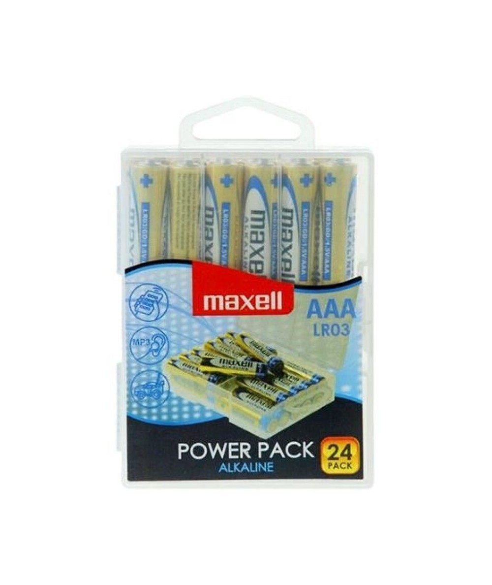 MAXELL PILA ALCALINA AAA LR03 PACK*24 PILAS