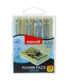 MAXELL PILA ALCALINA AAA LR03 PACK*24 PILAS