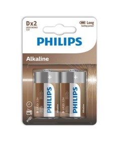 PHILIPS ALKALINE PILA D LR20 BLISTER*2