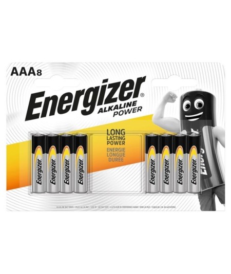 ENERGIZER ALKALINE POWER PILA ALCALINA AAA LR03 BLISTER*8