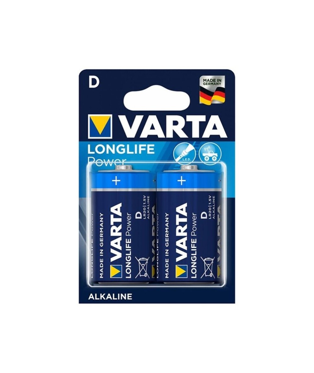 VARTA LONGLIFE POWER PILA ALCALINA D LR20 BLISTER*2