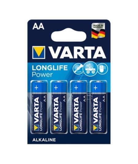 VARTA LONGLIFE POWER PILA ALCALINA AA LR6 BLISTER*4