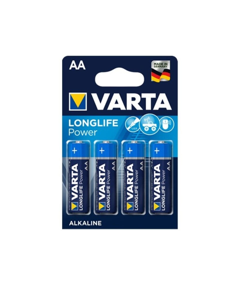 VARTA LONGLIFE POWER PILA ALCALINA AA LR6 BLISTER*4