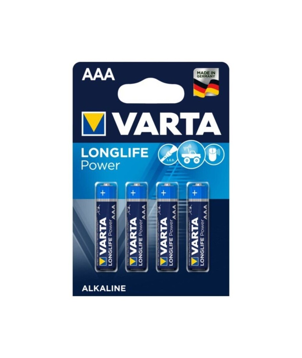 VARTA LONGLIFE POWER PILA ALCALINA AAA LR03 BLISTER*4