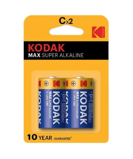 KODAK MAX PILA ALCALINA C LR14 BLISTER*2