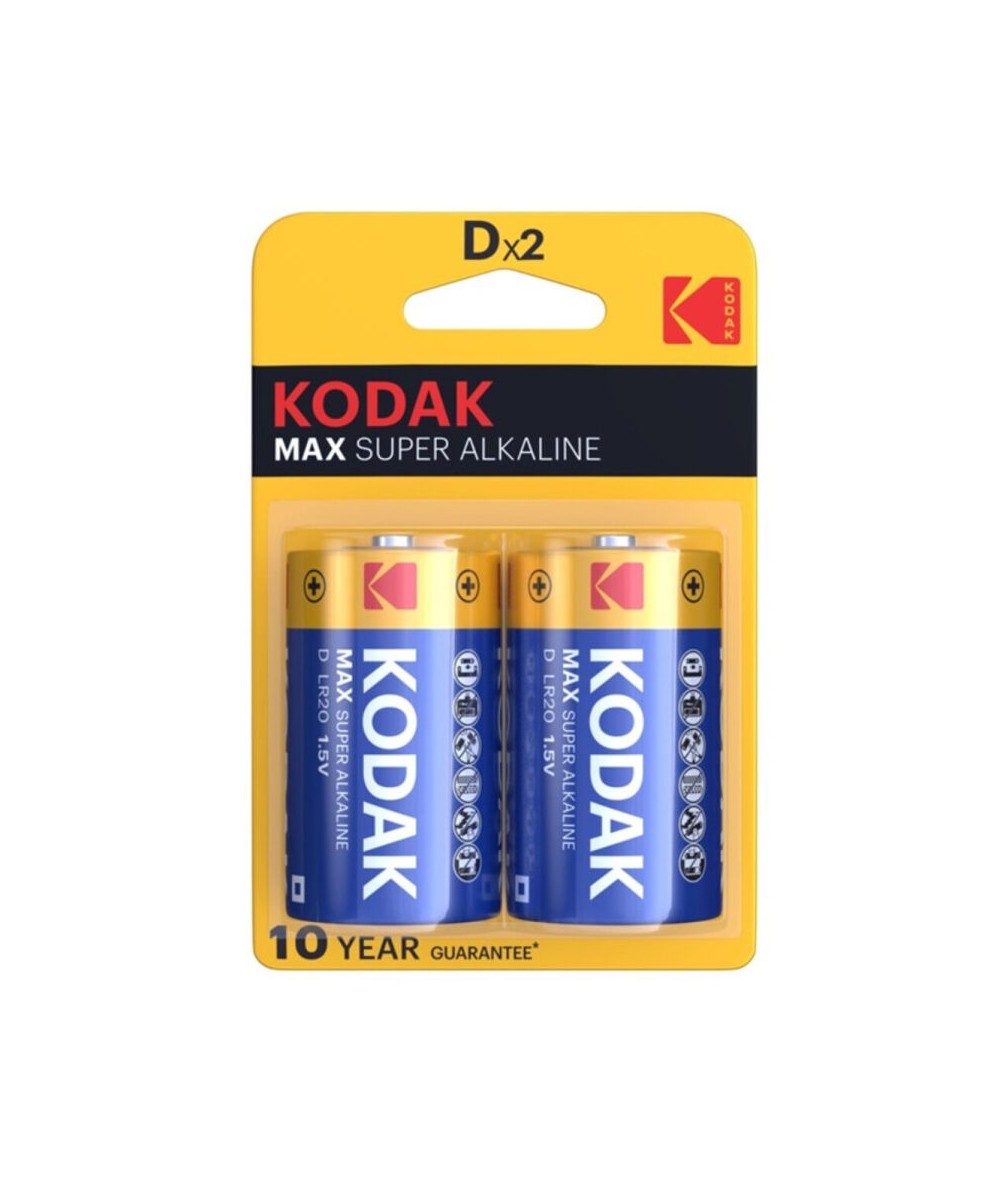 KODAK MAX PILA ALCALINA D LR20 BLISTER*2