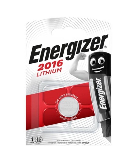 ENERGIZER PILA BOTON LITIO CR2016 3V BLISTER*1