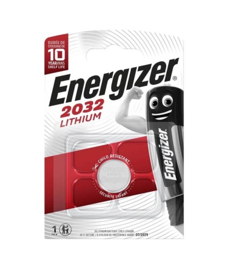 ENERGIZER PILA BOTON LITIO CR2032 3V BLISTER*1