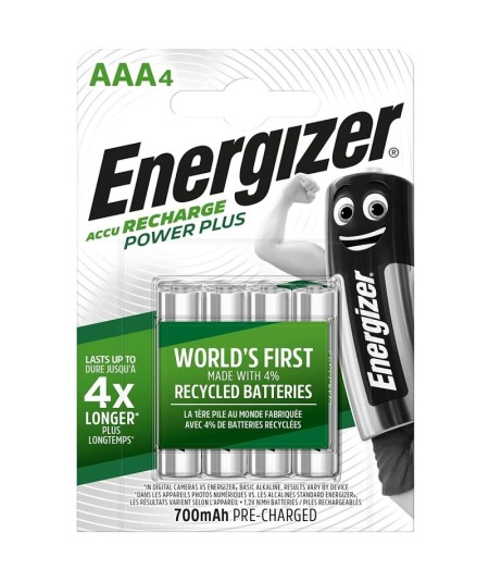 ENERGIZER PILAS RECARGABLES AAA4 BLISTER 4