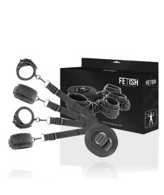 FETISH SUBMISSIVE  SET DE ESPOSAS Y ATADURAS CON FORRO DE NOPRENO