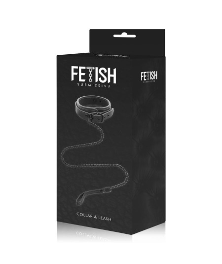 FETISH SUBMISSIVE COLLAR CON CADENA CON FORRO DE NOPRENO