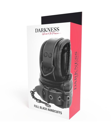 DARKNESS  ESPOSAS AJUSTABLES MANOS LEATHER NEGRO