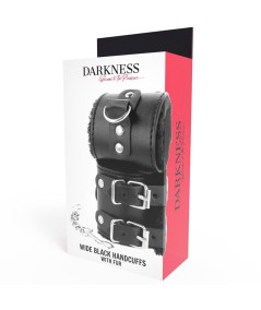 DARKNESS  ESPOSAS CUERO CON FORRO AJUSTABLES NEGRO