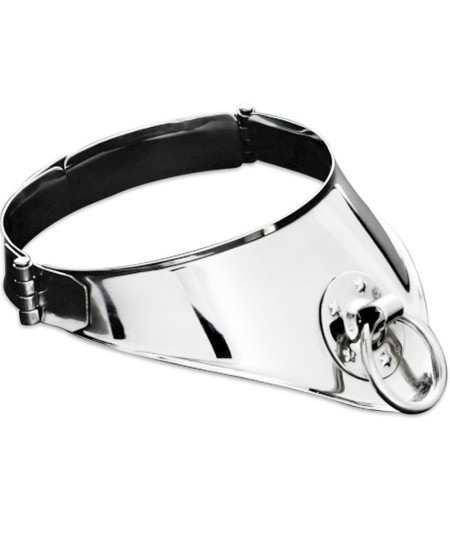 METAL HARD COLLAR RESTRICCION CON ANILLA Y CANDADO 12.5 CM