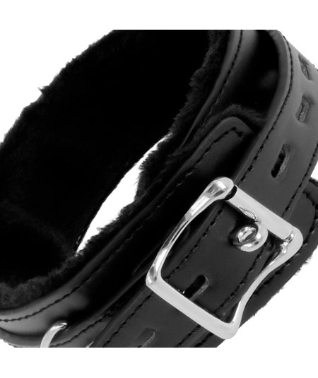 DARKNESS COLLAR CONFORTABLE DE POSTURA CON CADENA LEATHER