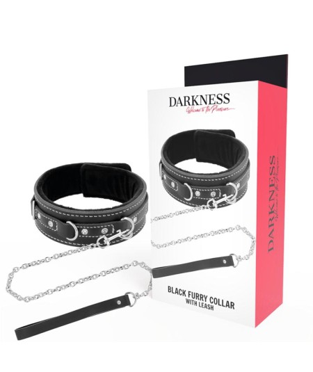 DARKNESS COLLAR LEATHER CON CORREA ALTA CALIDAD