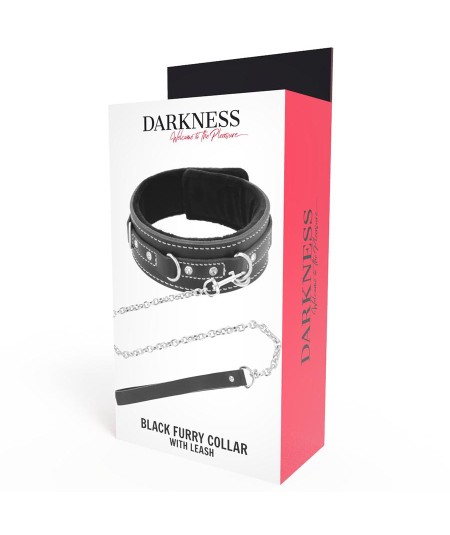 DARKNESS COLLAR LEATHER CON CORREA ALTA CALIDAD