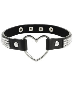 COQUETTE CHIC DESIRE CHOKER CUERO VEGANO - CORAZON