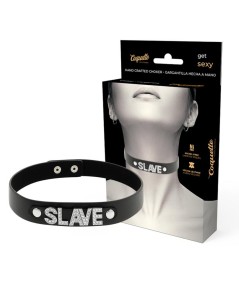 COQUETTE CHIC DESIRE CHOKER CUERO VEGANO - SLAVE