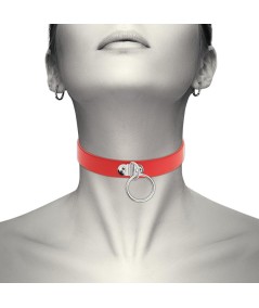 COQUETTE CHIC DESIRE COLLAR CUERO VEGANO ROJO ACCESORIO WOMAN FETISH