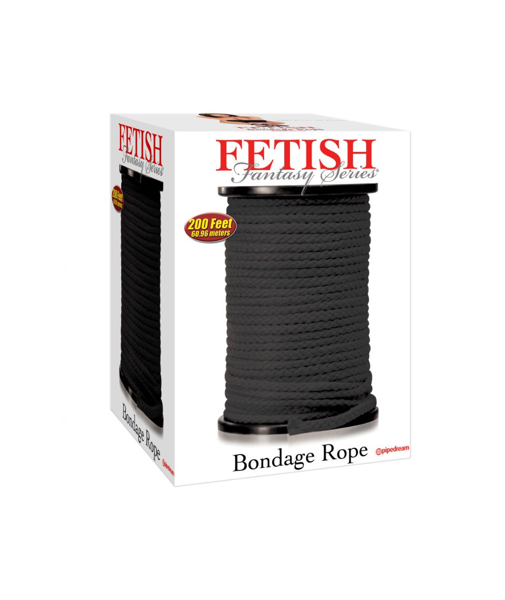 FETISH FANTASY SERIES BONDAGE CUERDA SEDA NEGRO 60.96 METROS