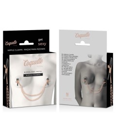 COQUETTE CHIC DESIRE FANTASY PINZAS METALICAS PEZONES CON CADENA