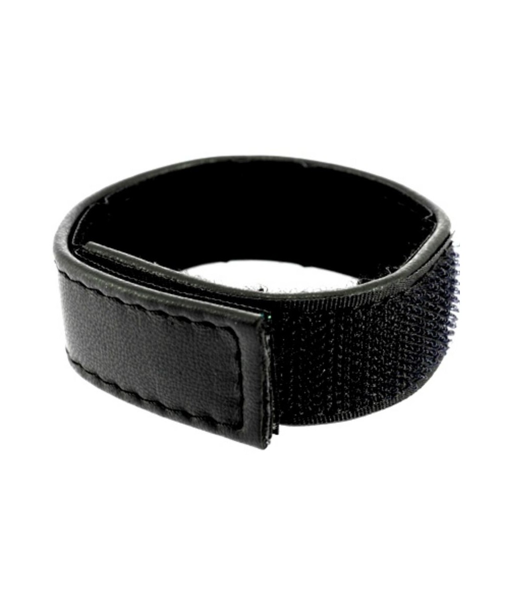 LEATHER BODY CORREA CUERO AJUSTABLE CON VELCRO PARA PENE NEGRO