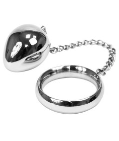 METALHARD COCK RING 45MM  + CADENA CON BOLA METAL