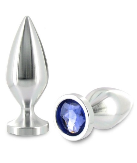 METALHARD ANAL PLUG ALIMINUM COLOR CRISTAL GRANDE 10.16CM