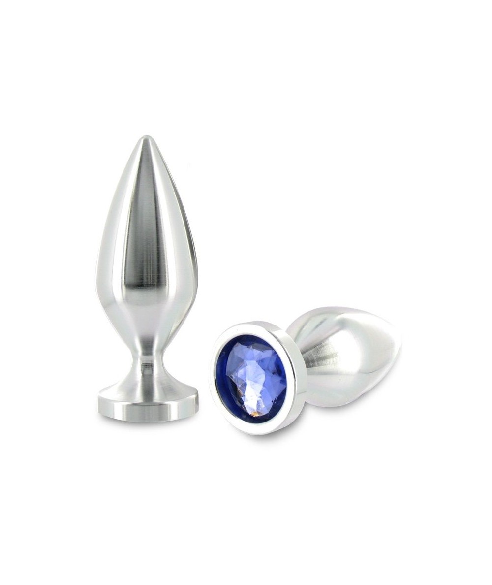 METALHARD ANAL PLUG ALIMINUM COLOR CRISTAL GRANDE 10.16CM