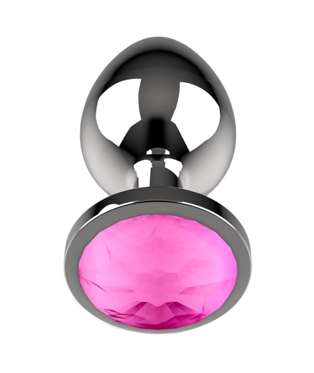 COQUETTE CHIC DESIRE PLUG ANAL DE METAL TALLA L CRISTAL PINK 4 X 9CM